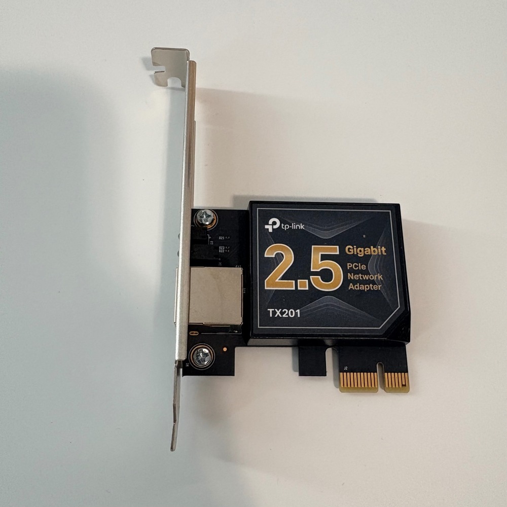 TP-Link Network Adapter TX201 2.5 Gigabit PCIe Ethernet Card Black UNTESTED
